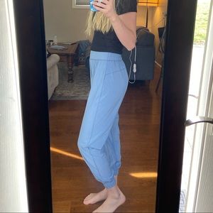 Blue Lululemon joggers size 4